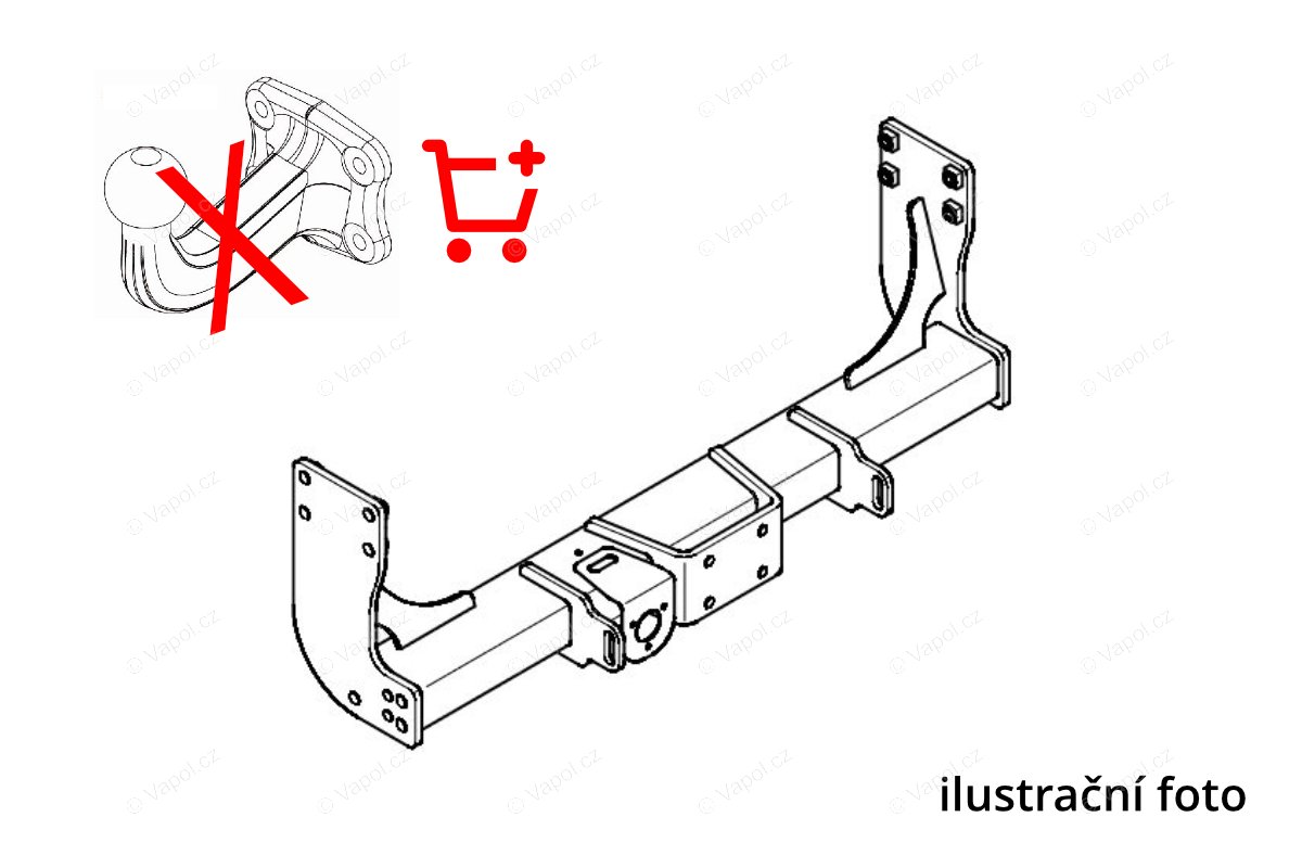 Westfalia-Automotive W322064600001 Vonóhorog Westfalia 322064600001 Audi, Porsche, VW